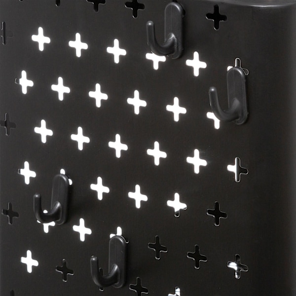 Vogn, metal - 3 niveauer - Sort Black