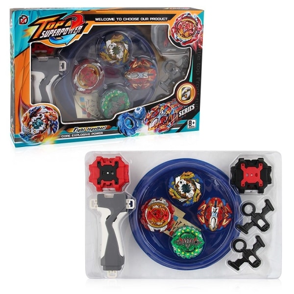 Top Superpower Top Plate battle set 4-pack Multicolor