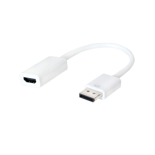 DisplayPort til HDMI - Adapter - Hvid White