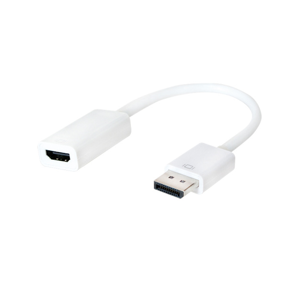 DisplayPort till HDMI - Adapter, Vit Vit