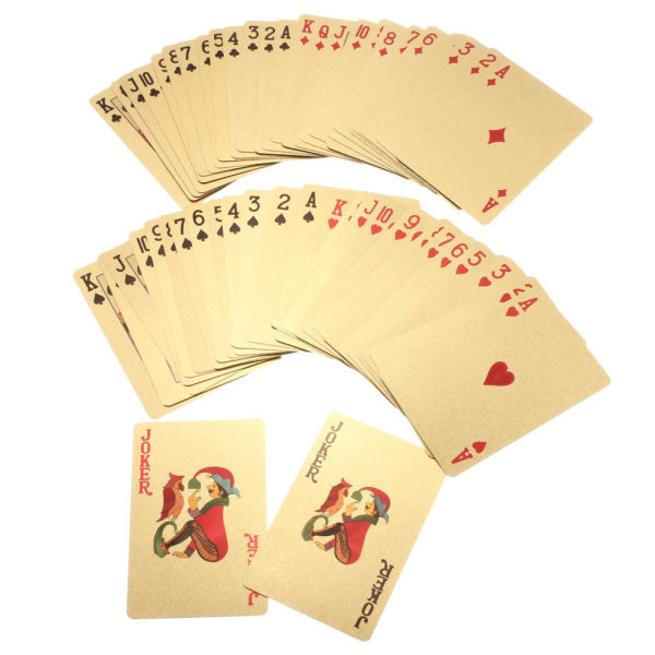 Pelikortit - Korttipakka 24K Kultapinnoitteella, Euro Gold