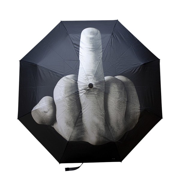Paraply med attitude Black