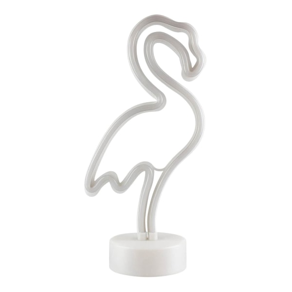 LED Neonlampe, Flamingo White