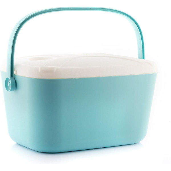 Bærbar køletaske med krusholder - 20 l Turquoise