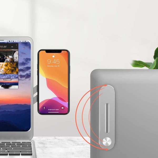 Magnetisk Mobilbeslag til Laptop Silver