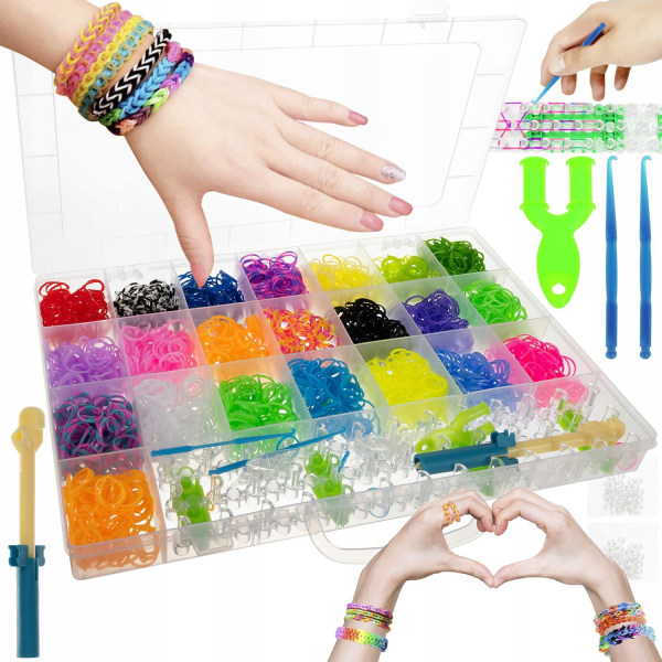 Gummibånd til DIY armbånd - 22 farver Multicolor