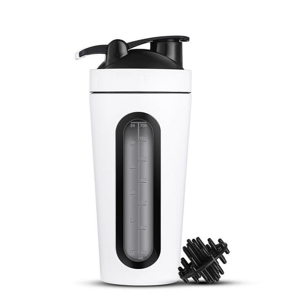 Shaker i rostfritt stål, 700 ml - Vit Vit