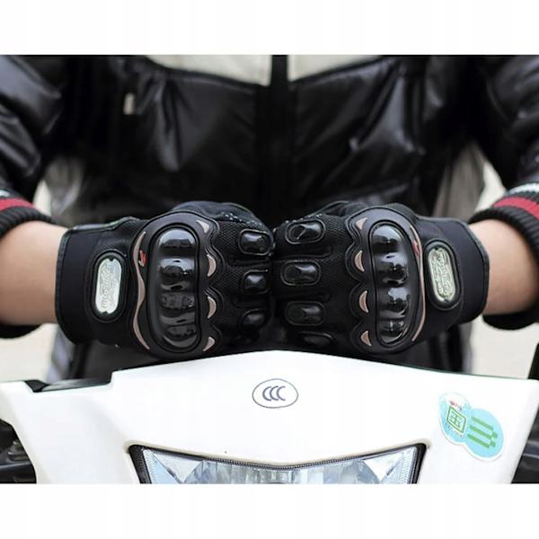 Svarta Motorcykelhandskar XL Svart one size