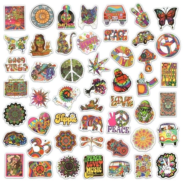 50 tarraa psykedeelisin aihein Multicolor