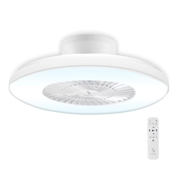 Loftsventilator med LED lys i 3 farver White