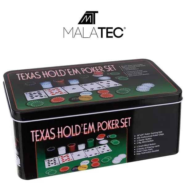 Pokerset – 200 Marker multifärg