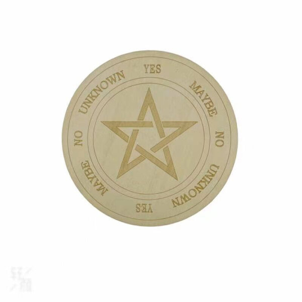 Træplade til spådom - Pentagram Tree