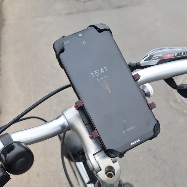 Universell Mobilhållare för Cykel Svart