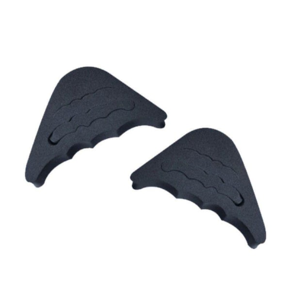 Tåbeskyttelse af blødt gummimateriale - sort - 1 par Black