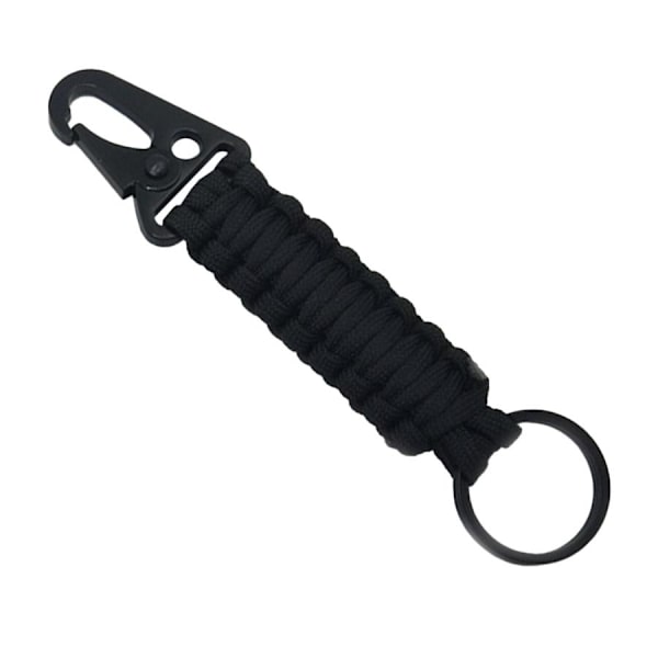 Paracord med Karbinhake - Svart Svart