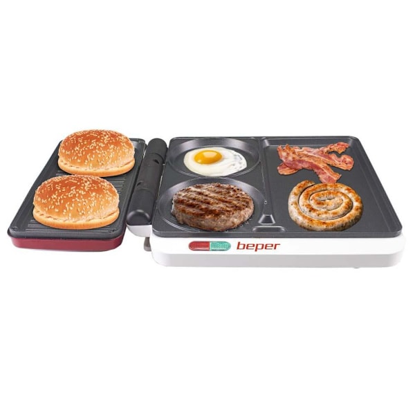 Multifunktionell Elektrisk Bordsgrill - 4-i-1 - 1000 W Svart