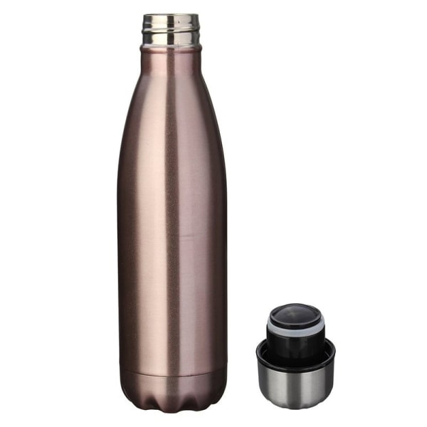Isoleret vandflaske af rustfrit stål - Rose/Guld Pink