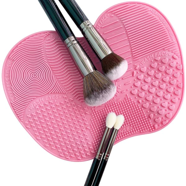 Rensepude til Makeupbørster - Lyserød Pink