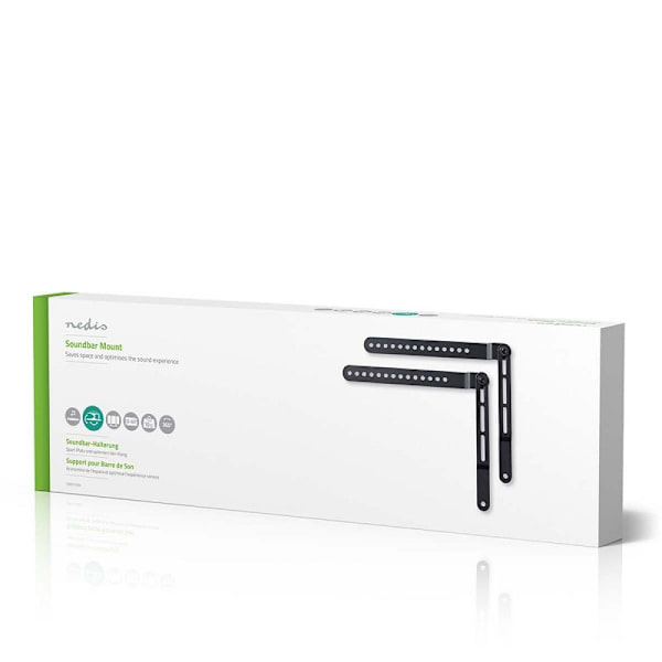 Roterbart Soundbar Väggfäste 32 till 65 tum, Max 10 kg Svart