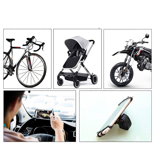 Mobilholder cykel - sort Black