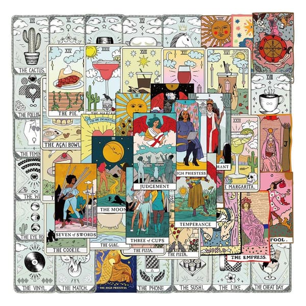 Tarrat - tarot - retro - 50 kpl Multicolor