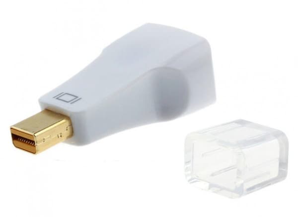 Mini-DisplayPort til VGA adapter White