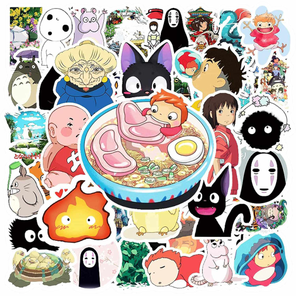 100x Klistermærker - japansk anime Multicolor