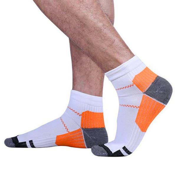 Unisex ankelstrømper med kompression - L / XL - Orange Orange L