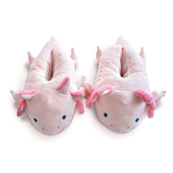 Axolotl hjemmesko – blød polyester, universel pasform 36–41