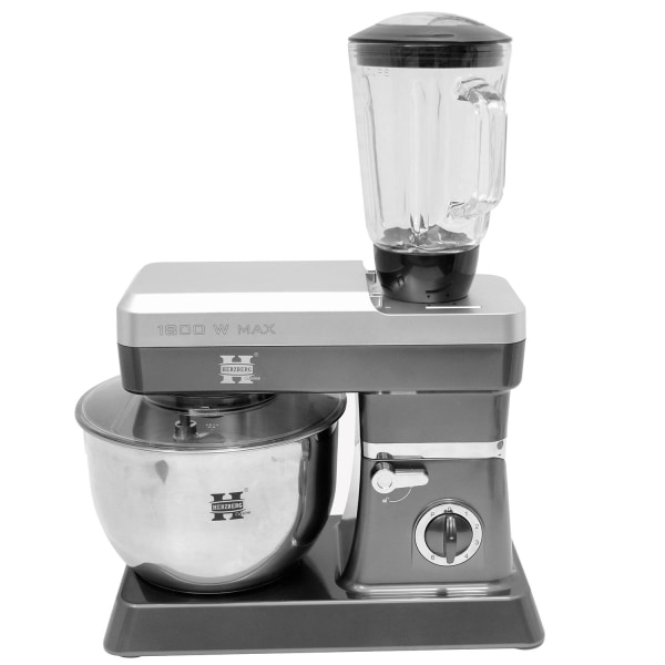 Stand Mixer, Køkkenmaskine 1200W, 6,5 liter - Sølv Silver