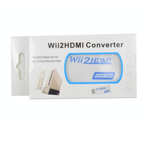 Wii till HDMI Adapter | Full HD 1080P Vit