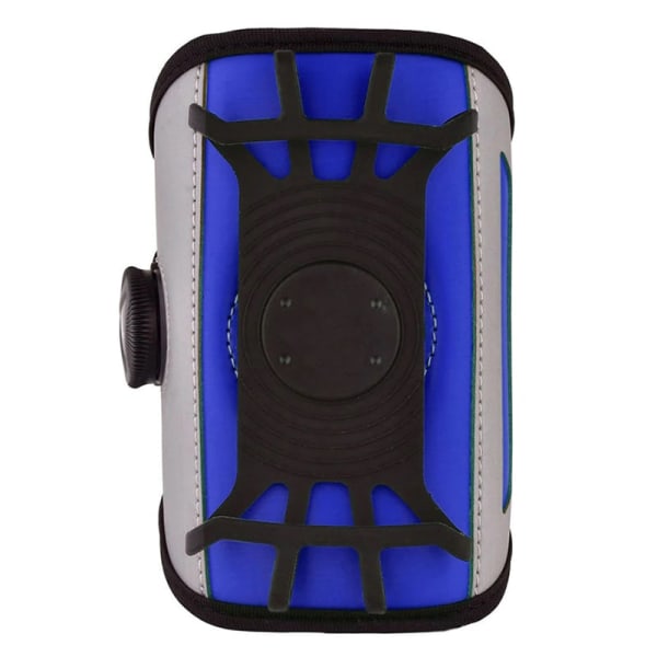 Pyörivä urheiluranneke matkapuhelimeen (12 cm puhelin) - Sininen Blue