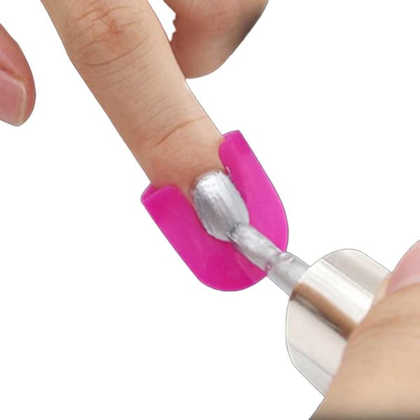 26x fingerbeskyttere til manicure Pink