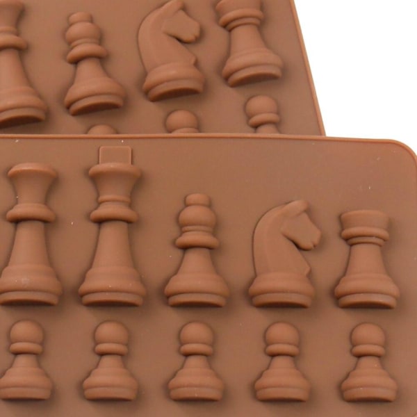 Chokoladeform - silikone - skak Brown