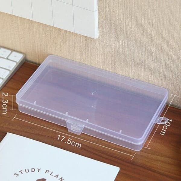 Opbevaringsboks til skrivebord - plast Transparent
