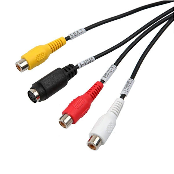 Adapter för USB till RCA och S-Video multifärg