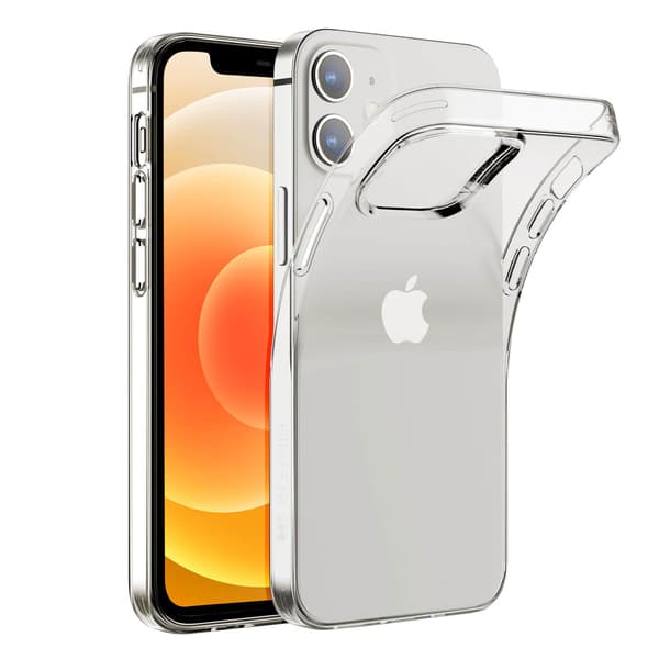 iPhone 12 Mini Mobildæksel - Transparent 5.4 tommer Transparent