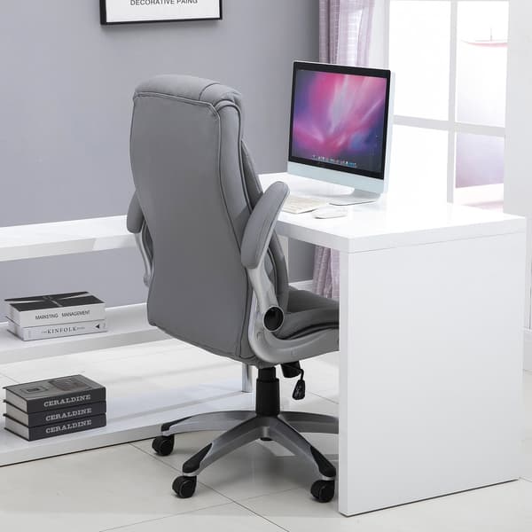 Ergonomisk Datorstol med Nackstöd i Konstläder