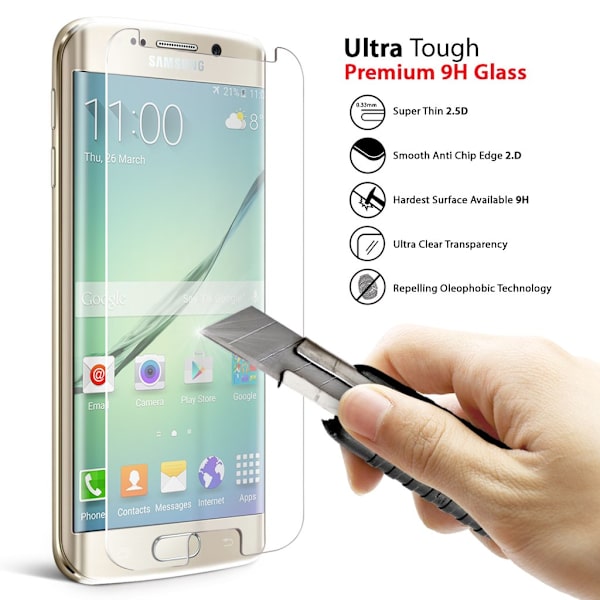 Skærmbeskyttelse til Samsung Note 5 - Premium Transparent Hærdet Glas Transparent