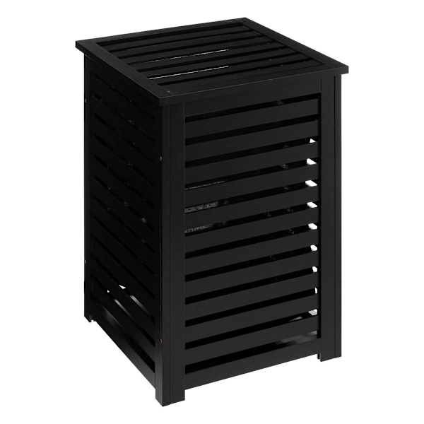 Sort vasketøjskurv i Træ - 65 liter Black