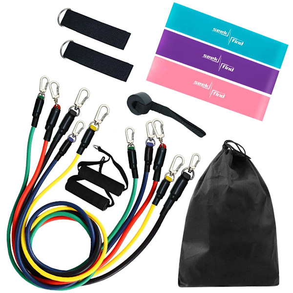 Kit til Modstandstræning - 15 Dele Multicolor