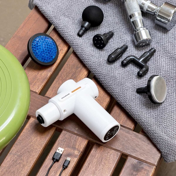 Multifunktionell Massagepistol Vit