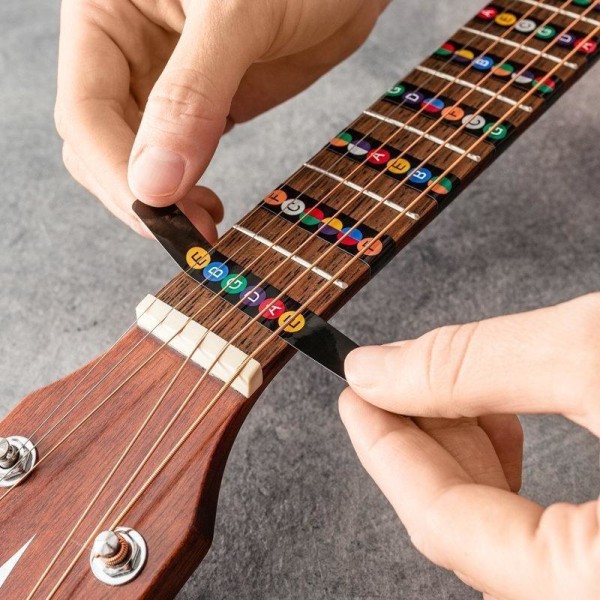 13x Stick-on Ackord för Gitarr multifärg