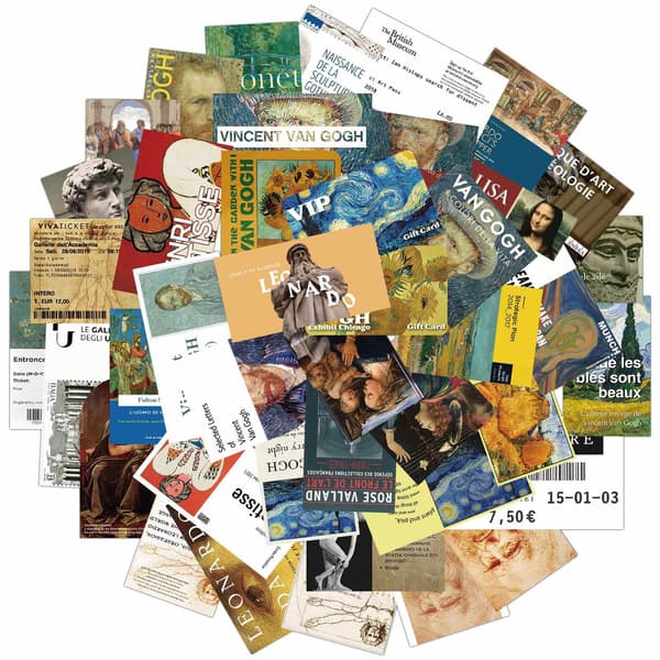 Pack med Klistermärken - Konst multifärg