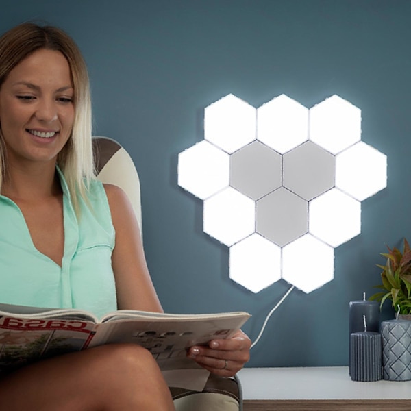 3x Magnetiske LED paneler med Touch funktion White
