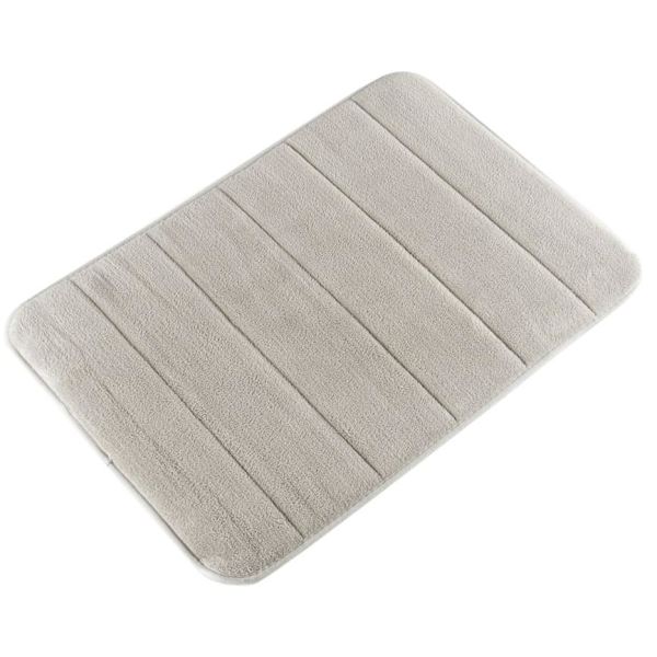 Bademåtte med Memory Foam Grey