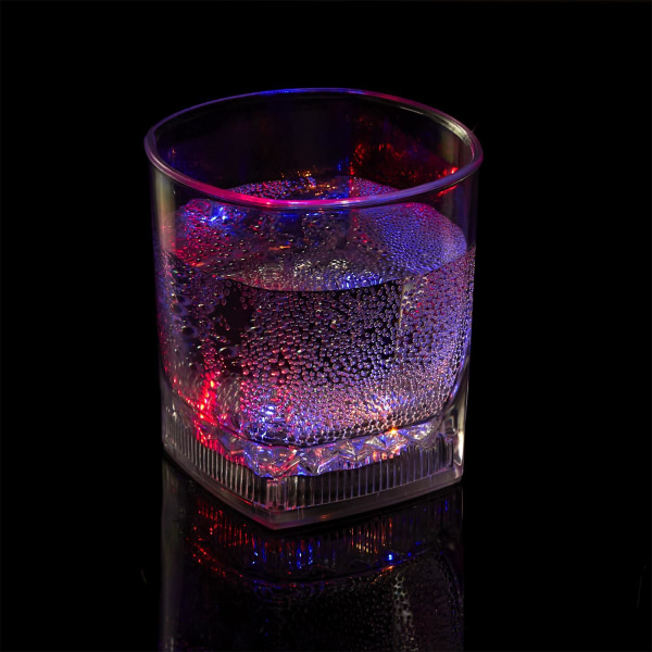 Festligt glas med LED-lamper Multicolor