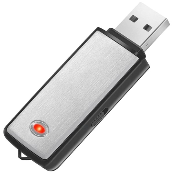 USB-Minne med Diskret Avlyssningsfunktion Silver