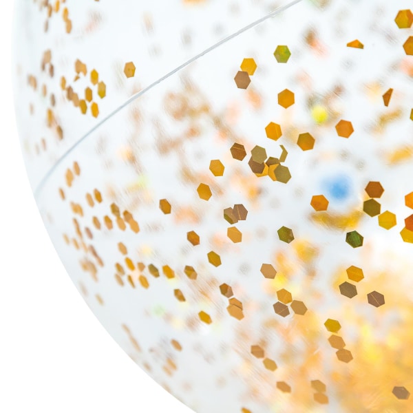 Intex, Oppustelig Badebold med Glitter - Guld Transparent