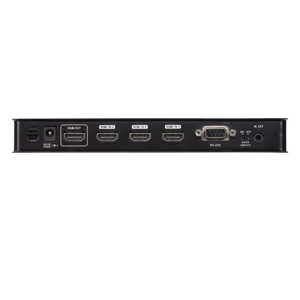 4-Port True 4K HDMI-kytkin Black